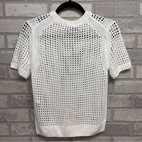 AllSaints Chalk White Paloma Tee Short Sleeve Top S - Picture 5 of 9